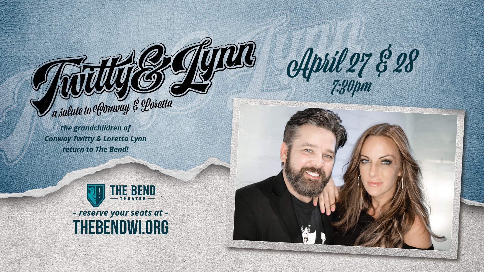 Twitty & Lynn - A Salute to Conway & Loretta - Live Music at The Bend Theater