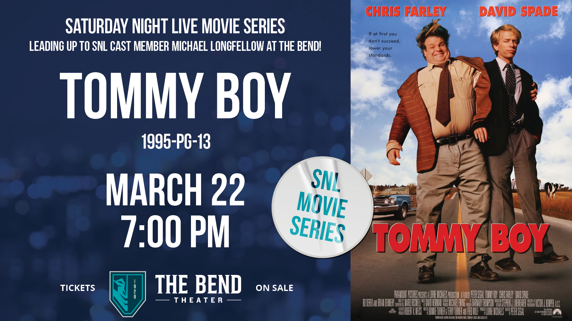 SNL Movie Series: Tommy Boy (1995 - PG-13)
