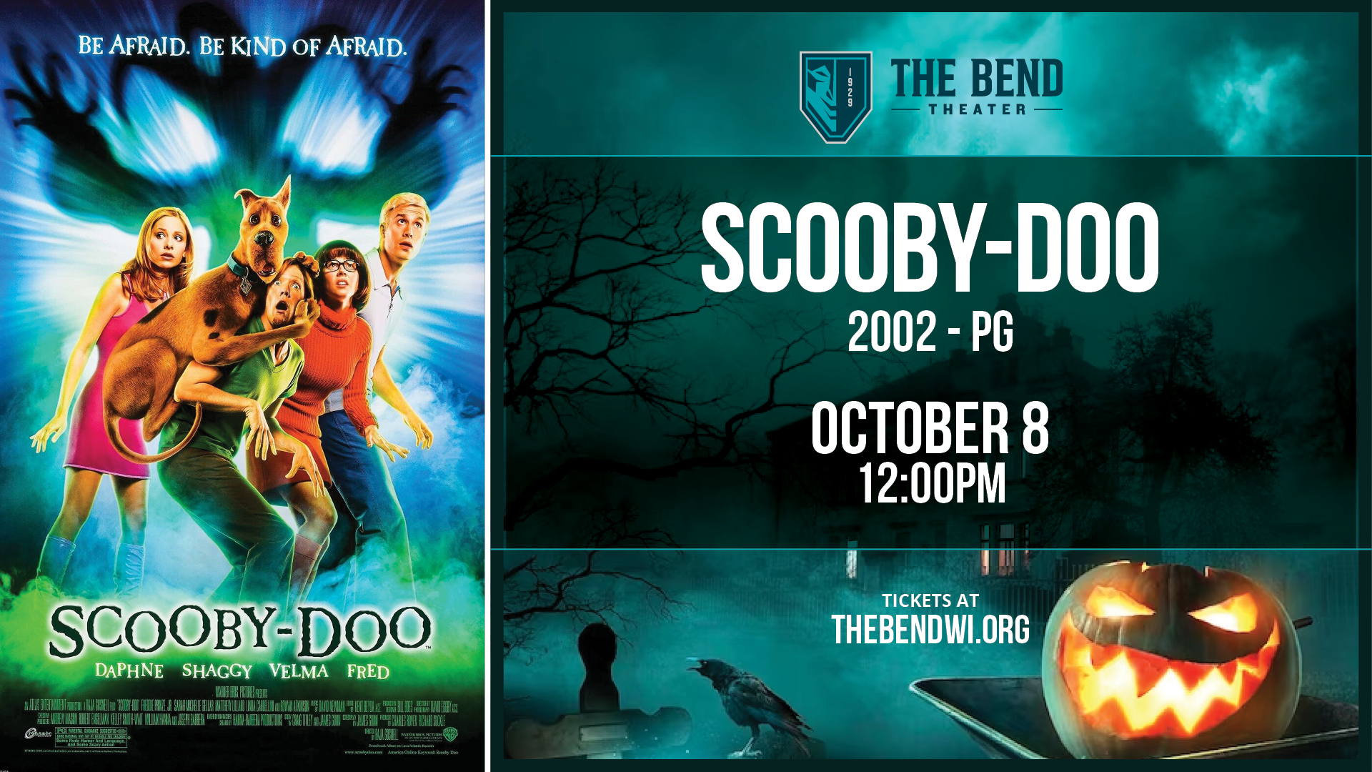 Family-Friendly Spooky Films: Scooby-Doo (2002 - PG)