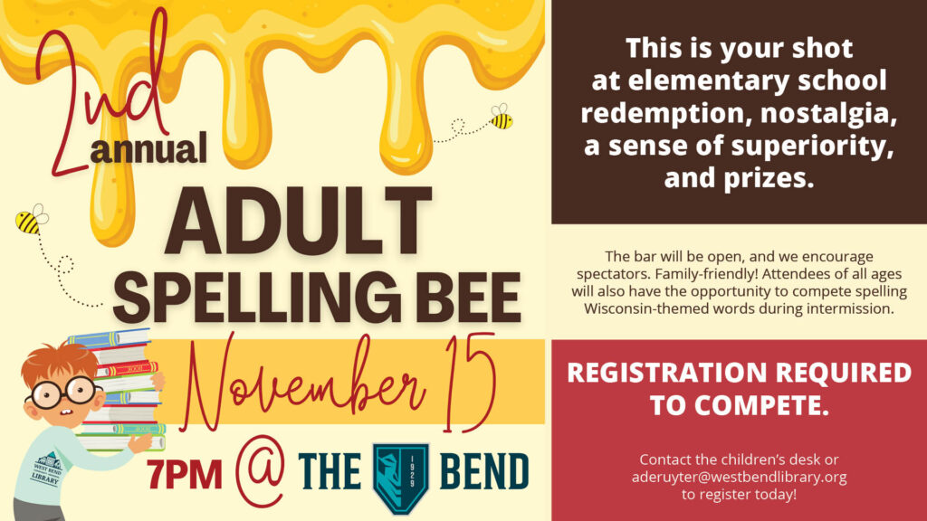 2nd Annual West Bend Memorial Community Library Adult Spelling Bee