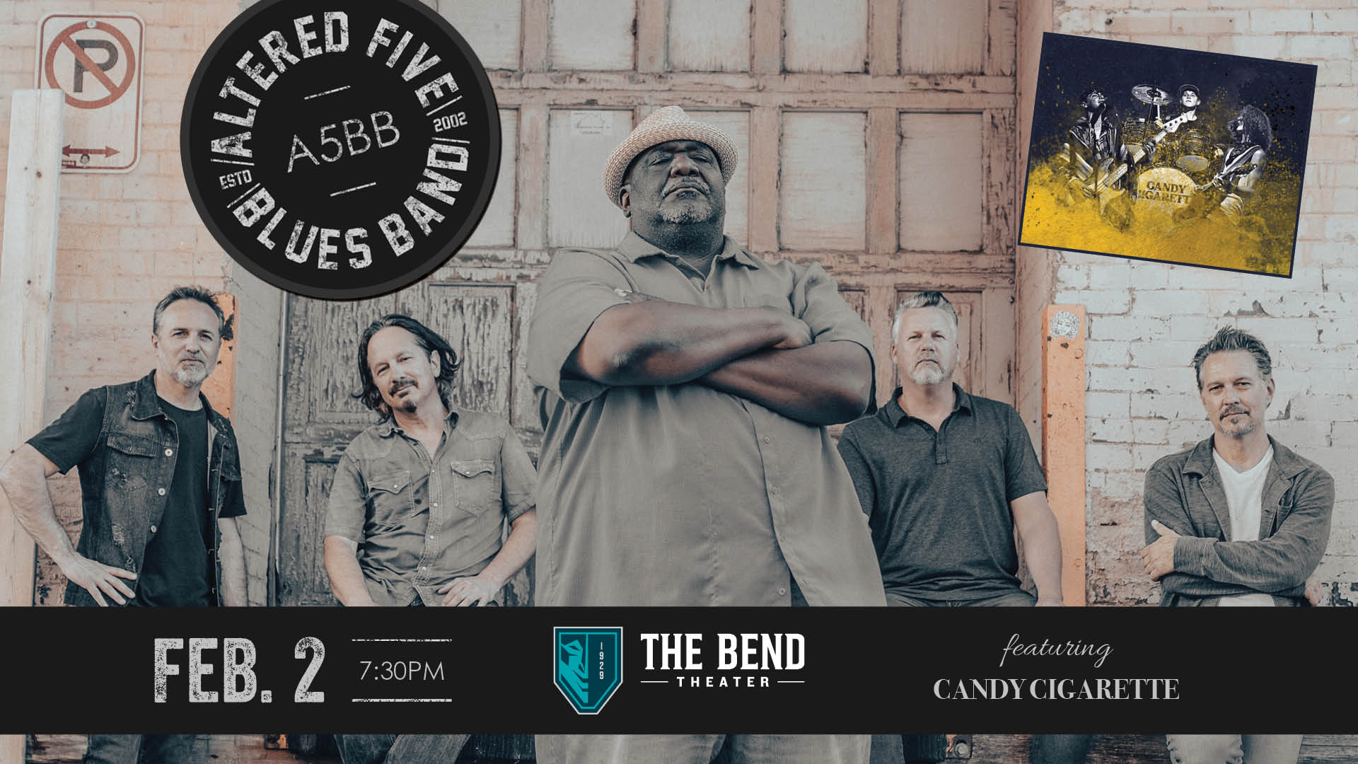 Altered Five Blues Band featuring Candy Cigarette at The Bend Theater
