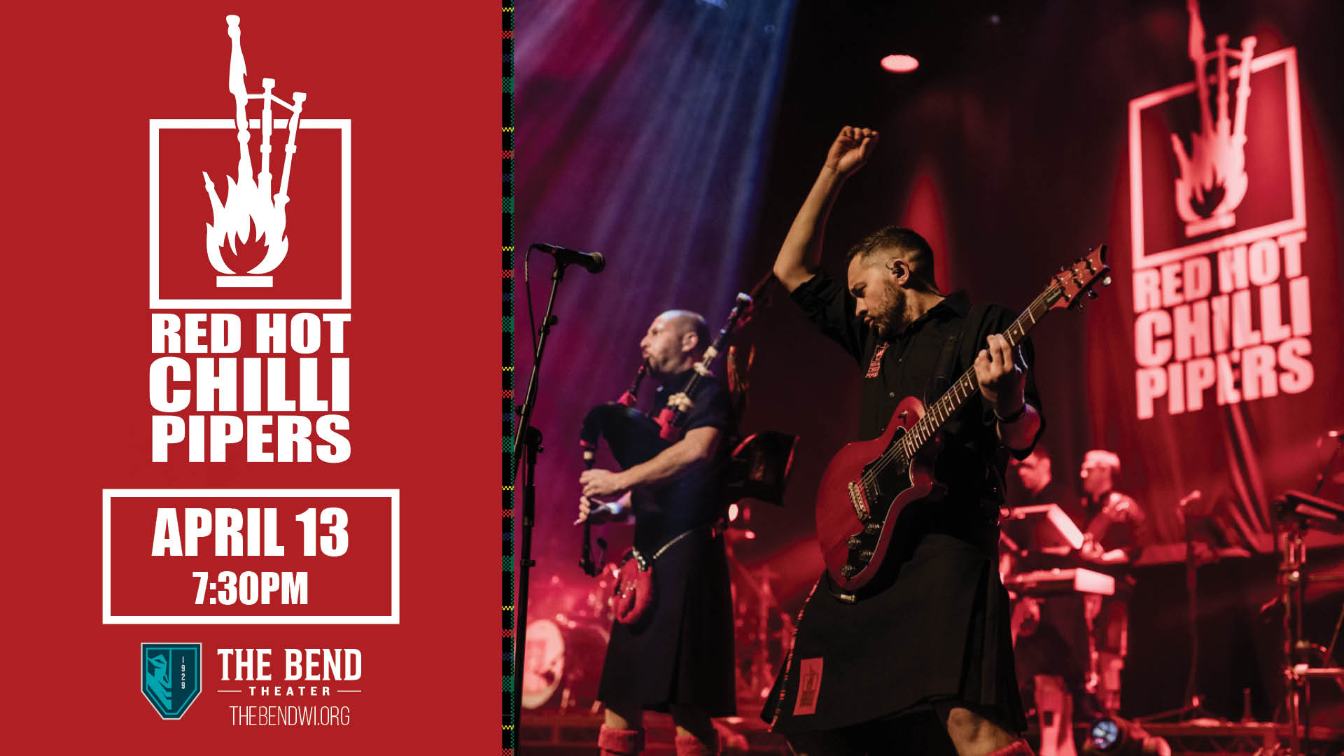 Red Hot Chilli Pipers Live at The Bend Theater