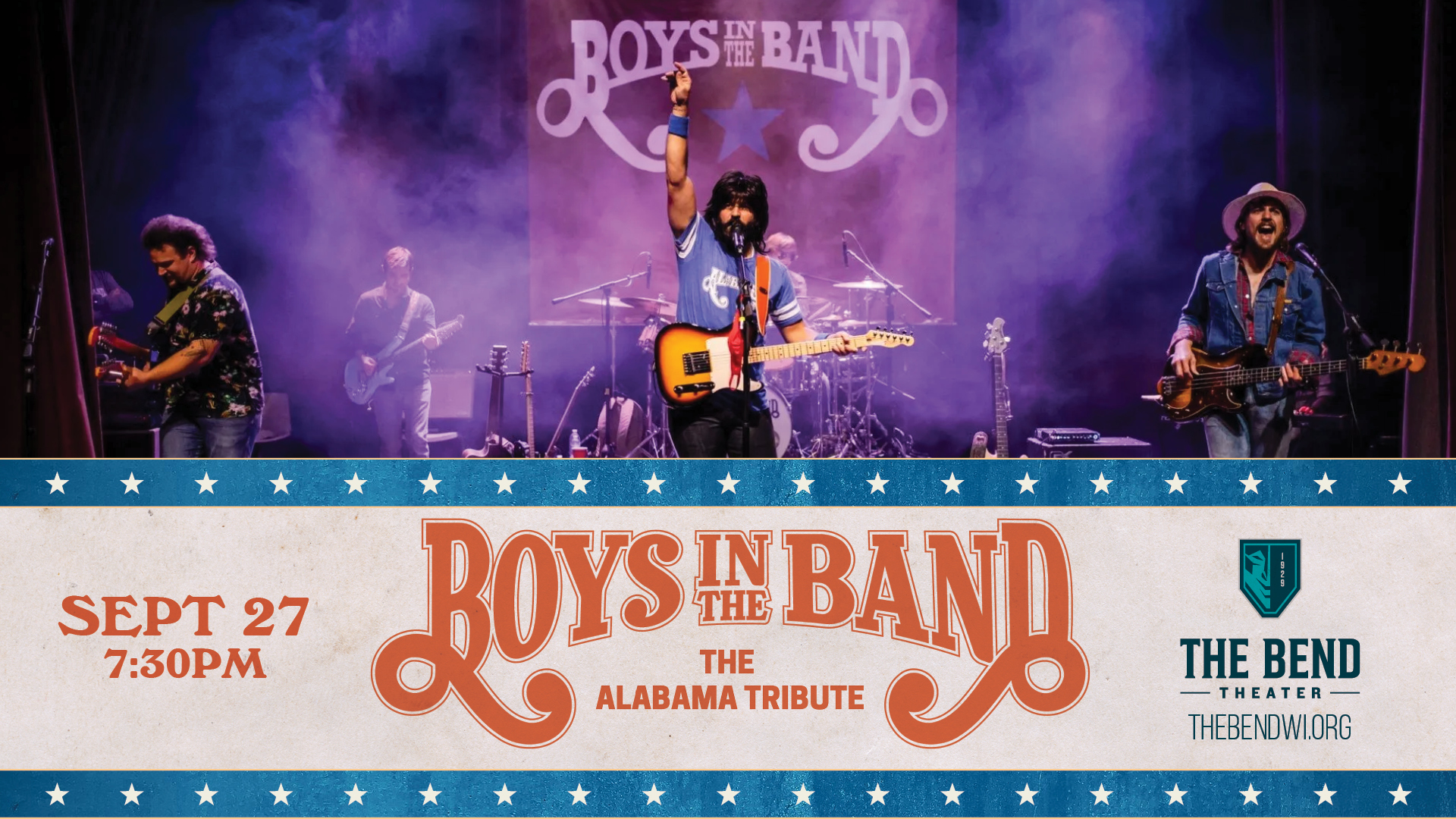 Boys in the Band: The Alabama Tribute Sept 27