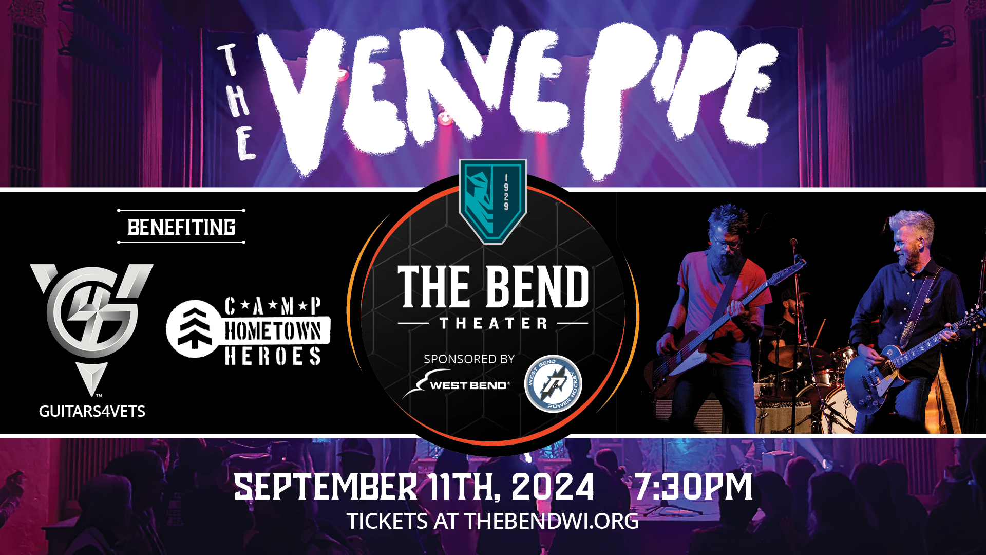 The Verve Pipe benefiting Guitars 4 Vets & Camp Hometown Heroes