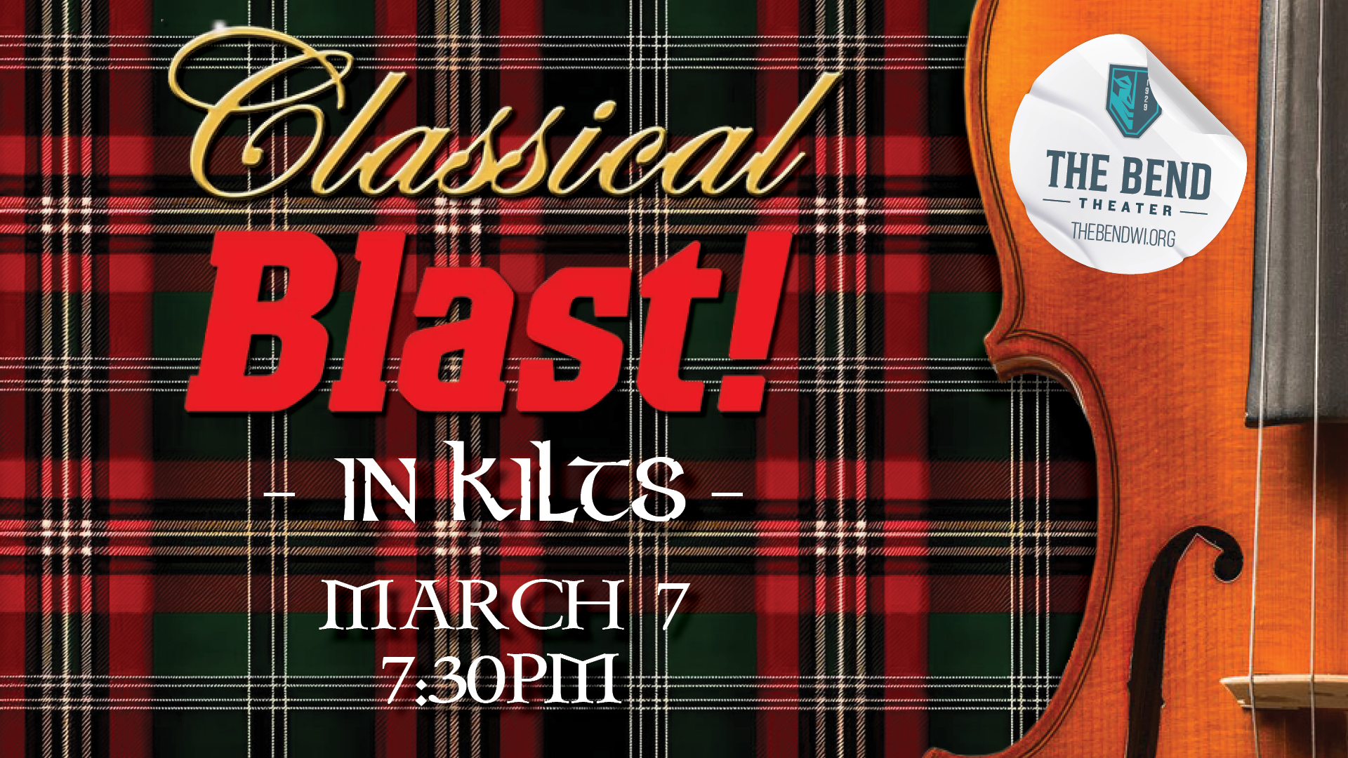 Classical Blast in Kilts Live at The Bend Theater