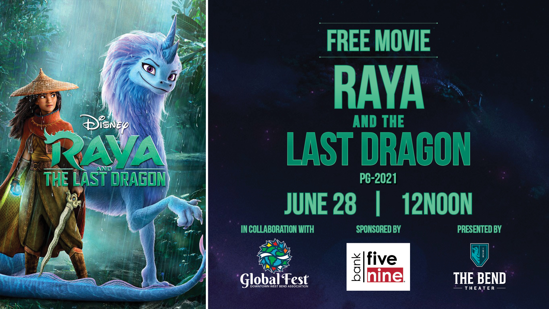 Raya and the Last Dragon sponsored by Bank Five Nine