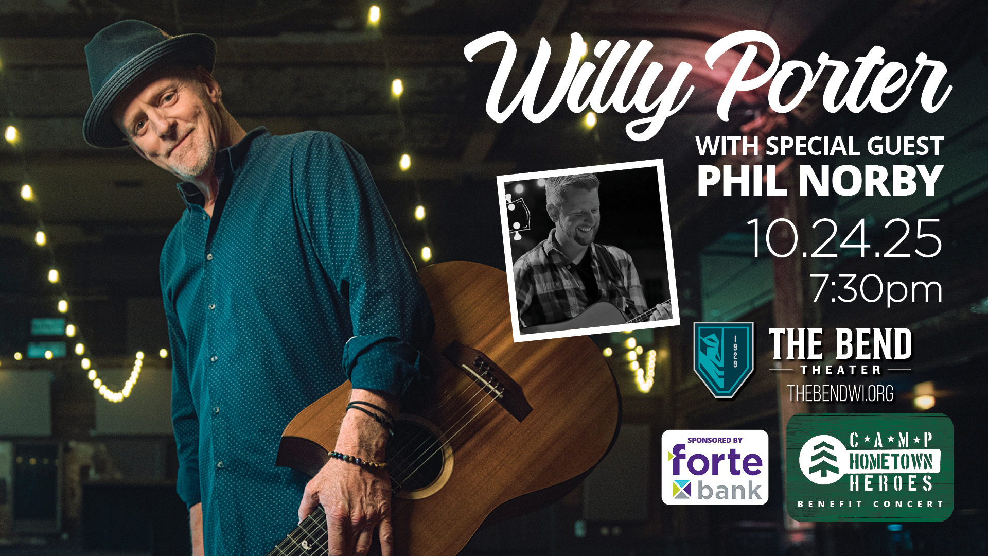 Willy Porter - A Camp Hometown Heroes Fundraiser
