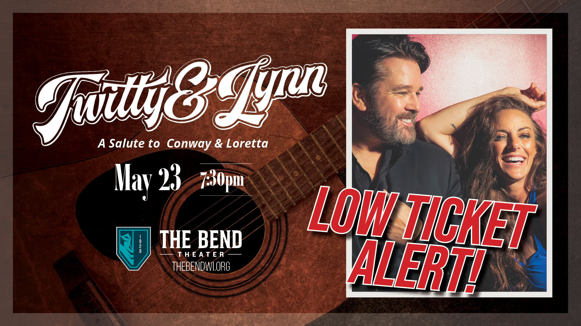 Twitty & Lynn - A Salute to Conway & Loretta - Live Music at The Bend Theater