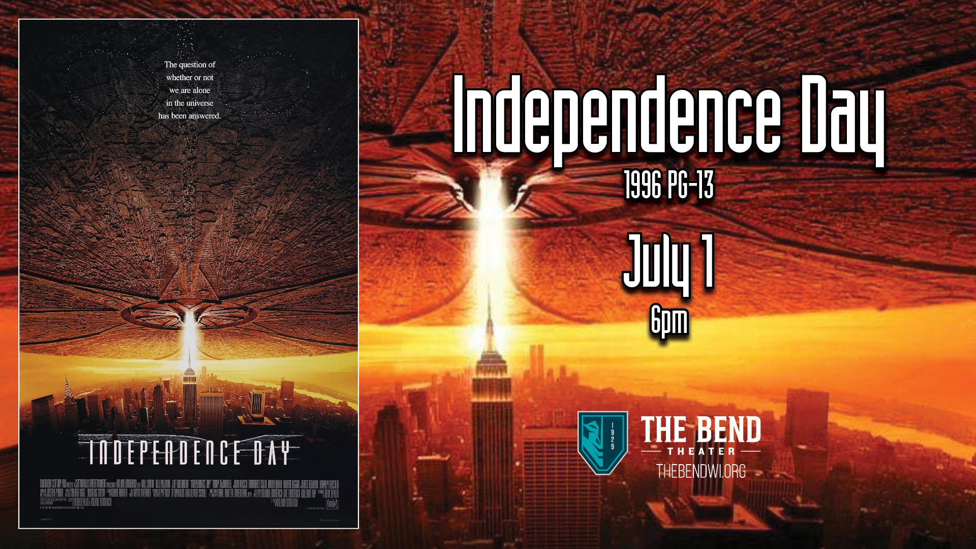 Movie: Independence Day (1996 PG-13)