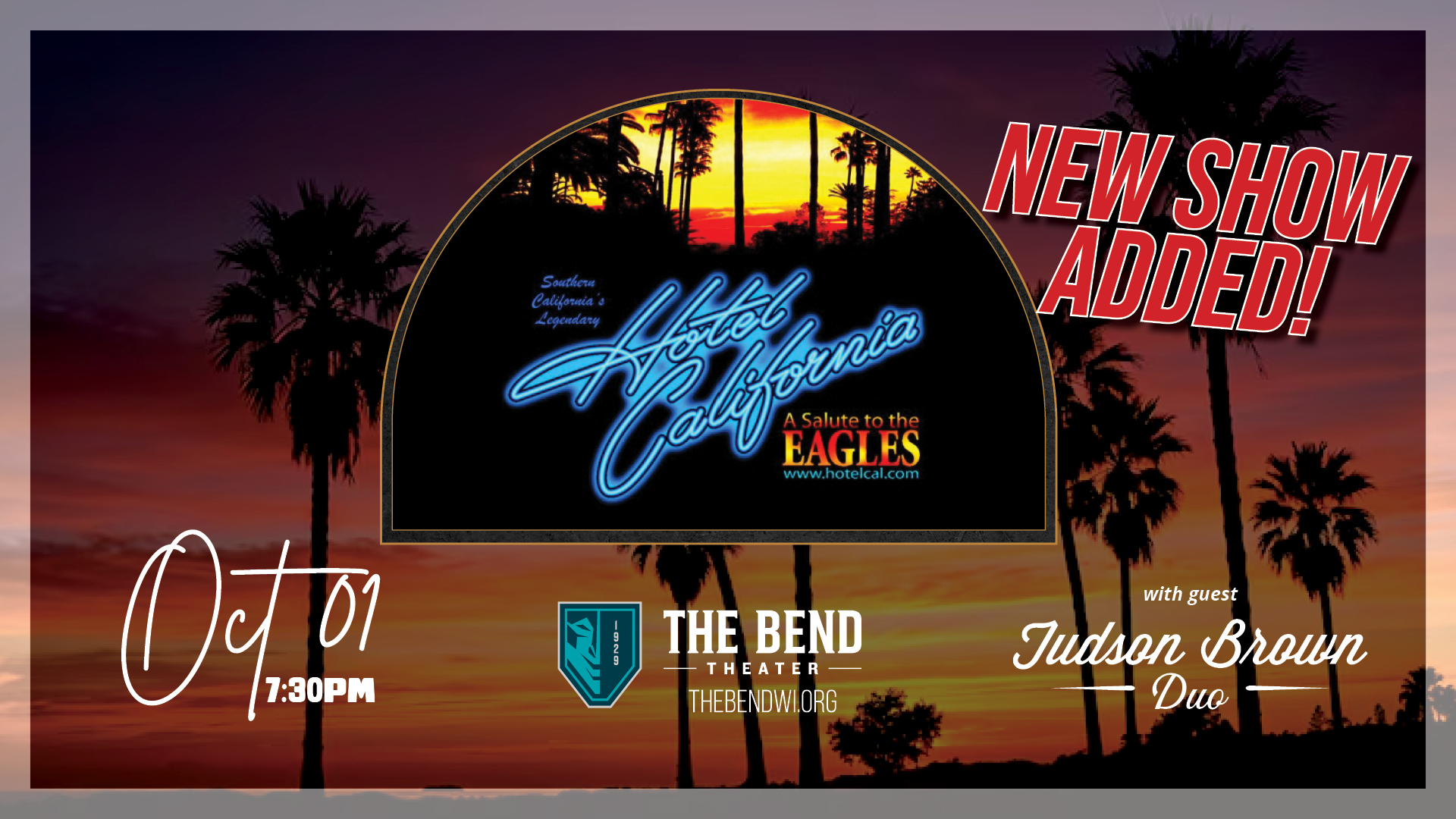 Hotel California: A Salute to The Eagles featuring Judson Brown Duo