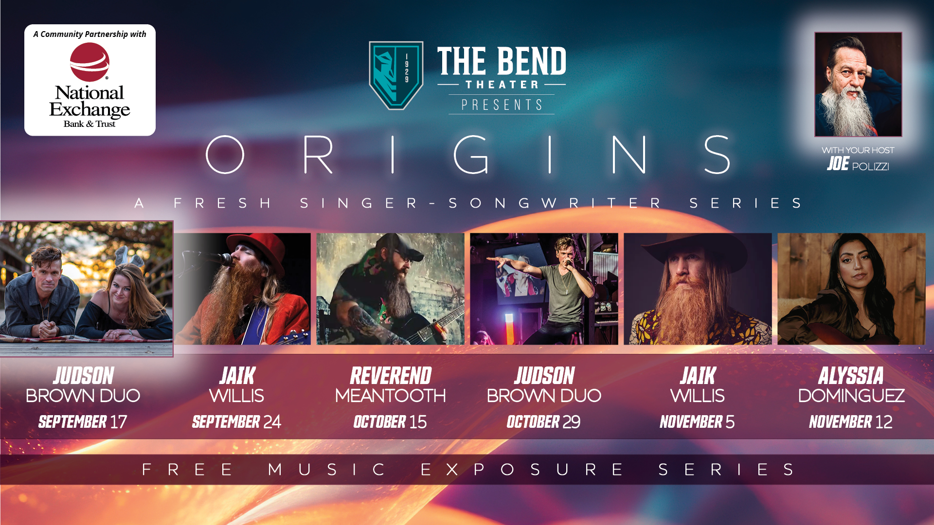ORIGINS Fresh Singer Songwriter Series: Judson Brown Duo