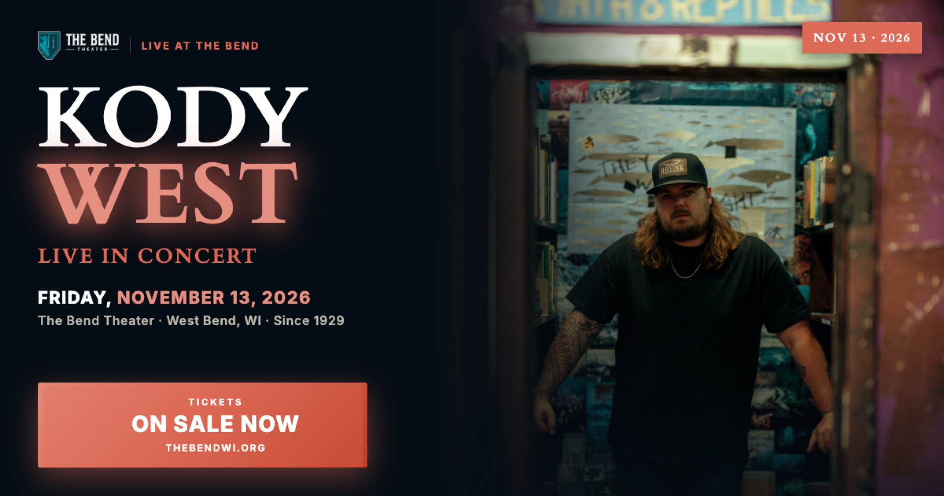 Kody West LIVE at The Bend Theater