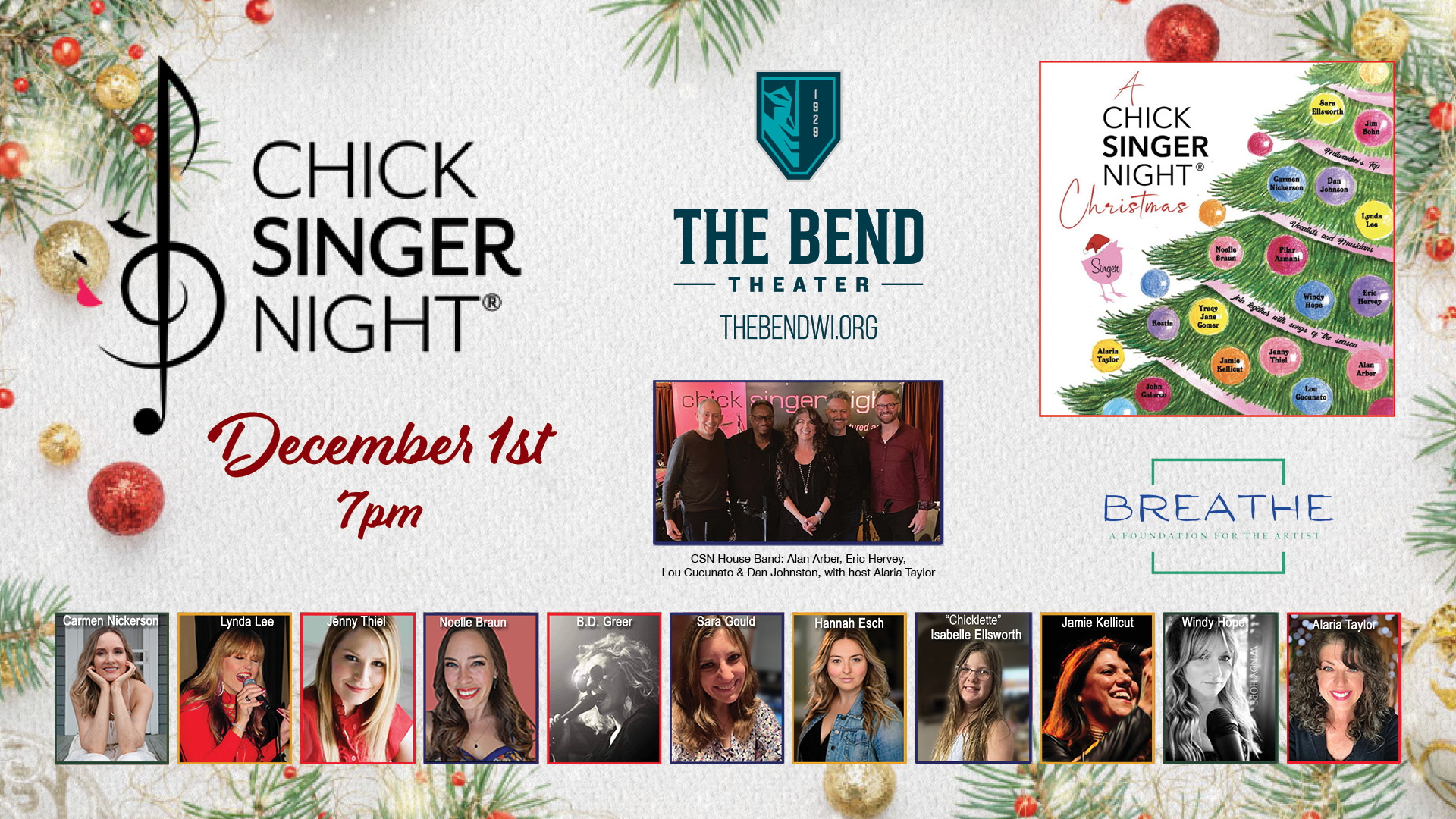 Chick Singer Night Live at The Bend Theater